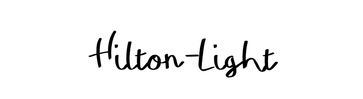 Hilton-Light  Frei Schriftart Herunterladen