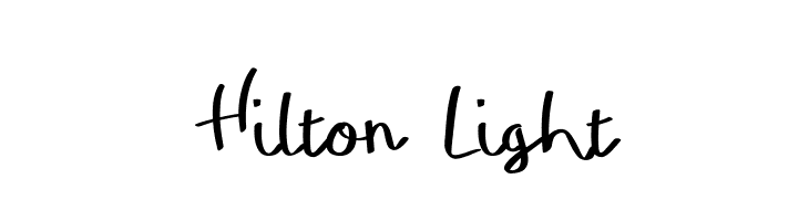 Hilton Light  フリーフォントのダウンロード
