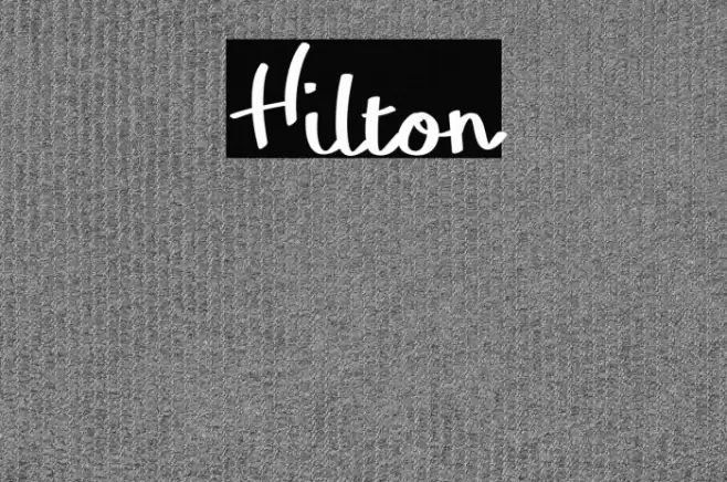 Hilton Font examples