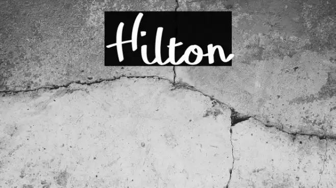 Hilton Font examples