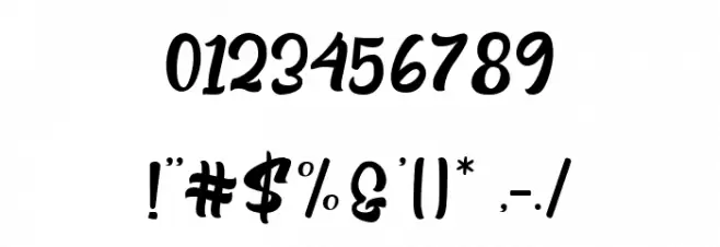 Hilttinery Font OTHER CHARS