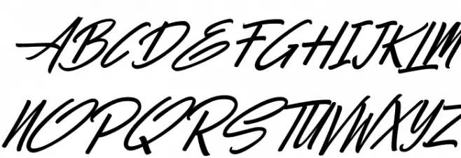 Hiluck Italic 字体 大写