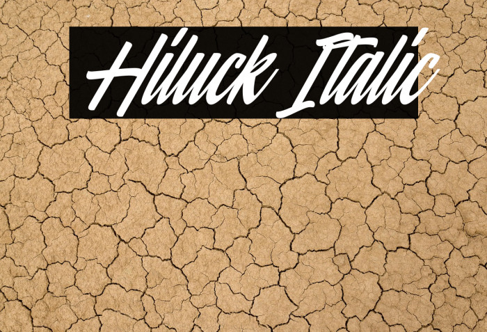 Hiluck Italic Example 3