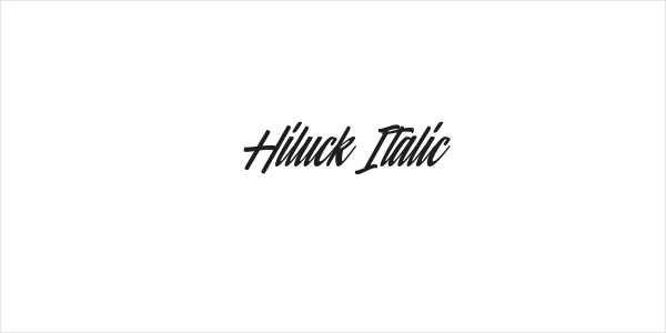 Hiluck Italic Logo