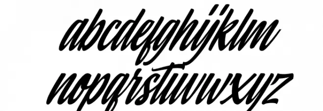 Hiluck Italic Caratteri MINUSCOLO