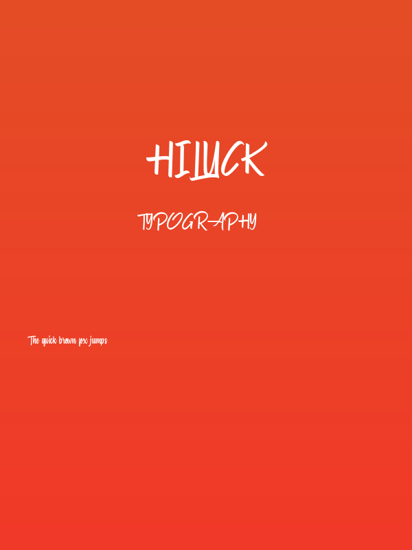 Hiluck Poster