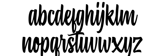 Hiluck Font LOWERCASE
