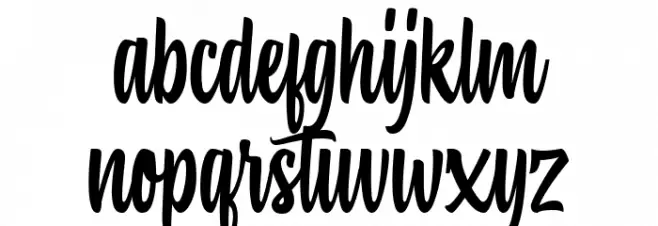Hiluck Font LOWERCASE