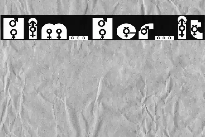 Him_Her_It Font examples