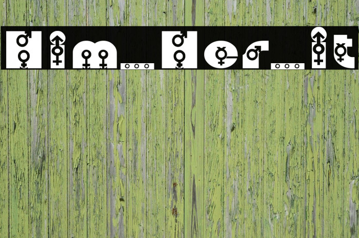 Him_Her_It Schriftart examples