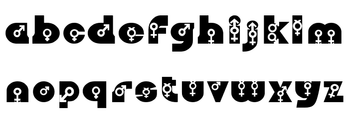 Him_Her_It Schriftart Kleinbuchstaben