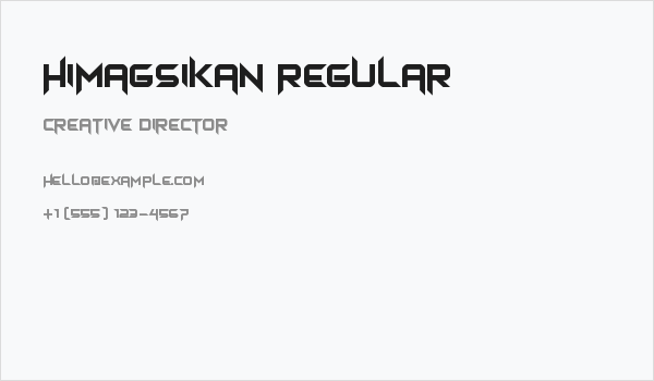 Himagsikan Regular Business Card