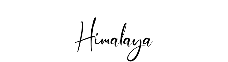 Himalaya  フリーフォントのダウンロード