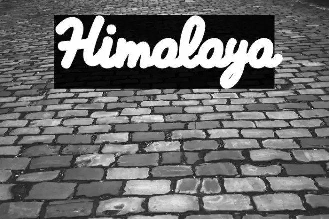 Himalaya Font examples