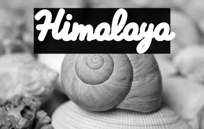 Himalaya Font examples
