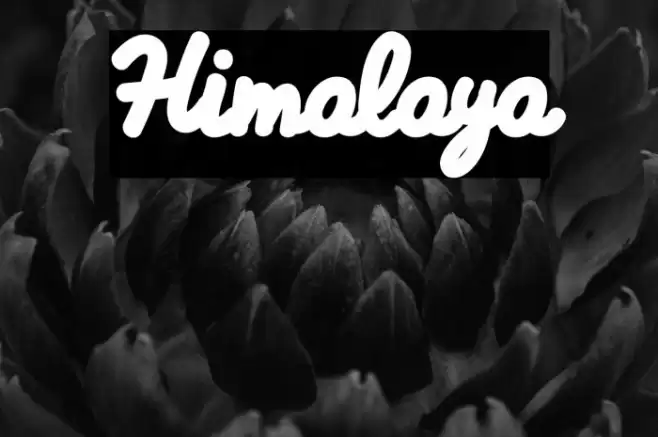 Himalaya Font examples
