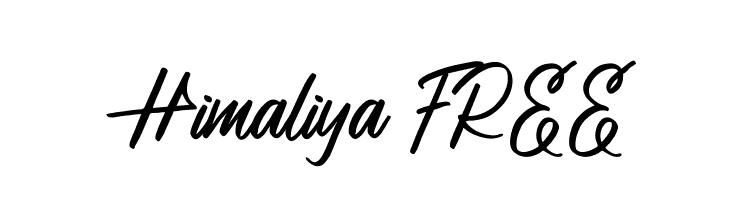 Himaliya FREE  font caratteri gratis