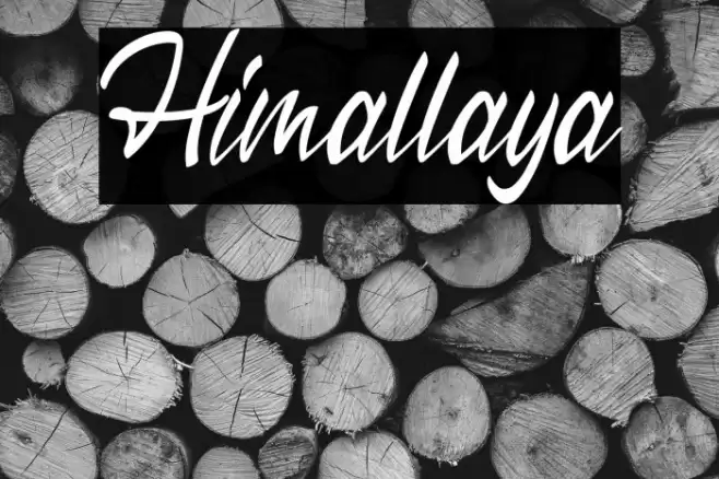 Himallaya Font examples