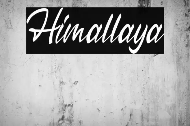 Himallaya Font examples
