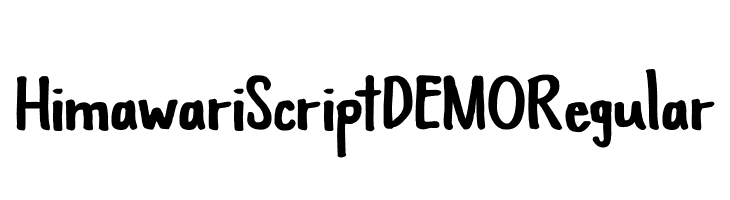 Himawari Script DEMO Regular  Скачать бесплатные шрифты