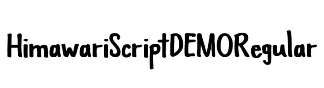 Himawari Script DEMO Regular  Frei Schriftart Herunterladen
