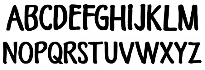 Himawari Script DEMO Regular Caratteri MAIUSCOLE