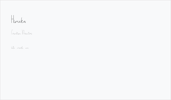 Himeka Business Card