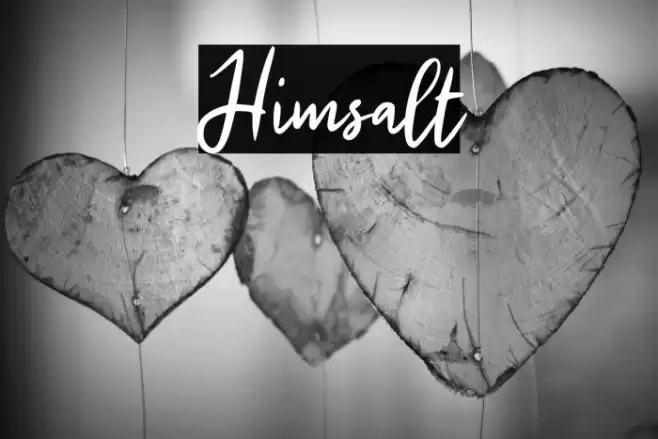 Himsalt Font examples