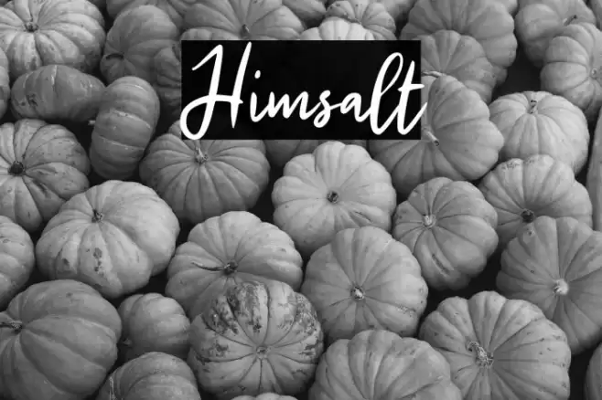 Himsalt Font examples