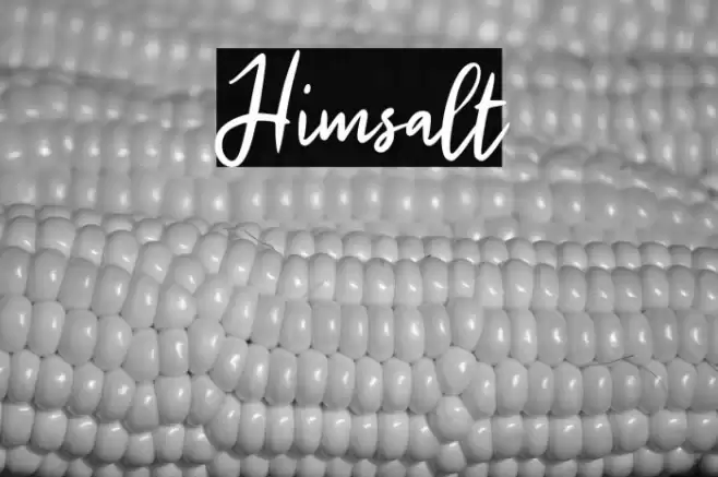 Himsalt Font examples
