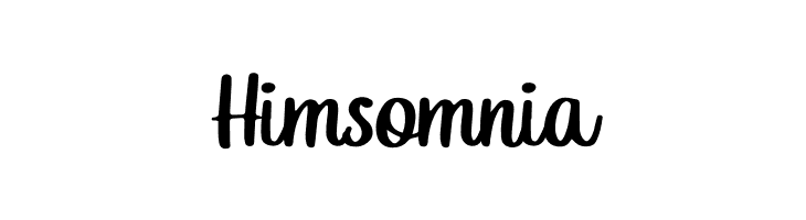 Himsomnia  font caratteri gratis