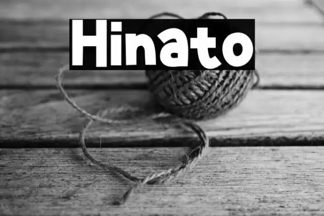Hinato フォント examples