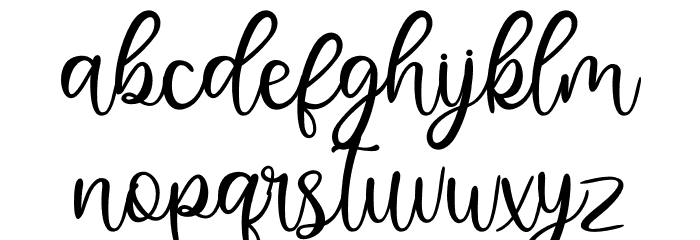 Hinatta Font LOWERCASE