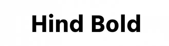 Hind Bold  Fuentes Gratis Descargar