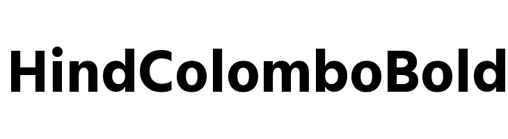 Hind Colombo Bold Fonte
