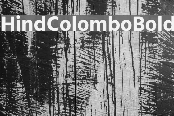 Hind Colombo Bold Fonte examples