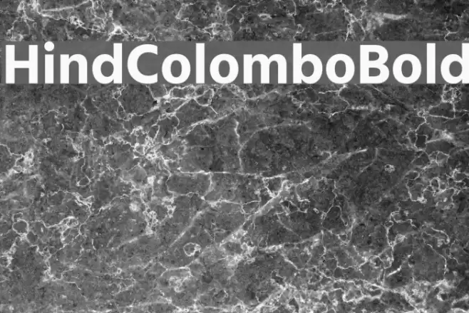 Hind Colombo Bold Fonte examples
