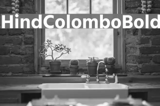Hind Colombo Bold Fonte examples