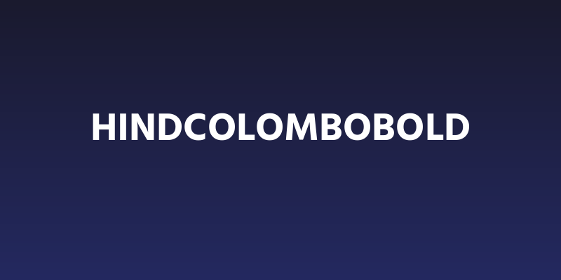Hind Colombo Bold Social Header