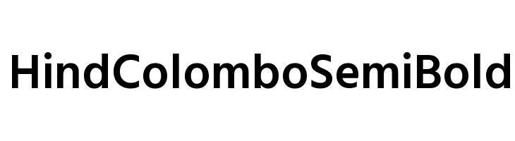 Hind Colombo SemiBold Font