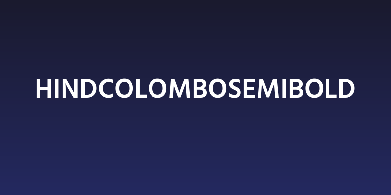 Hind Colombo SemiBold Social Header