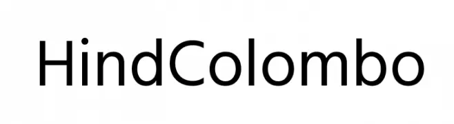 Hind Colombo  Frei Schriftart Herunterladen