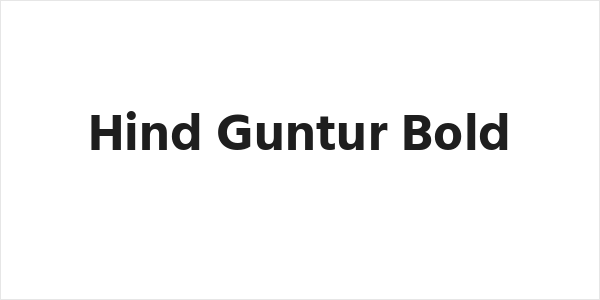 Hind Guntur Bold Logo