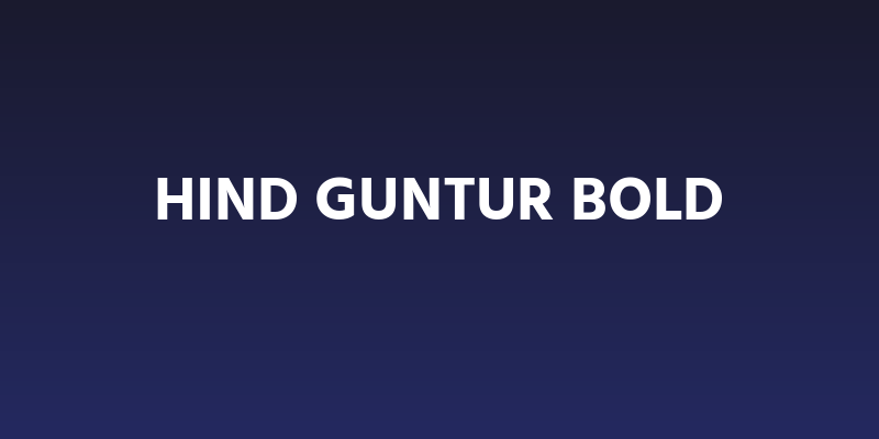 Hind Guntur Bold Social Header