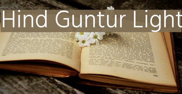 Hind Guntur Light Font examples