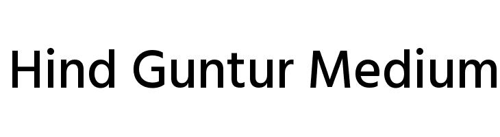 Hind Guntur Medium Font