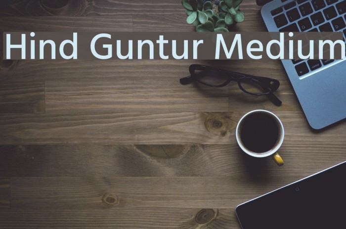 Hind Guntur Medium Font examples