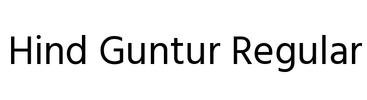 Hind Guntur Regular  font caratteri gratis