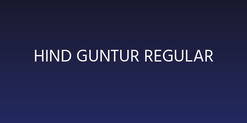 Hind Guntur Regular Social Header