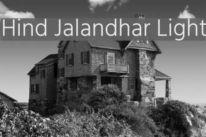 Hind Jalandhar Light Font examples